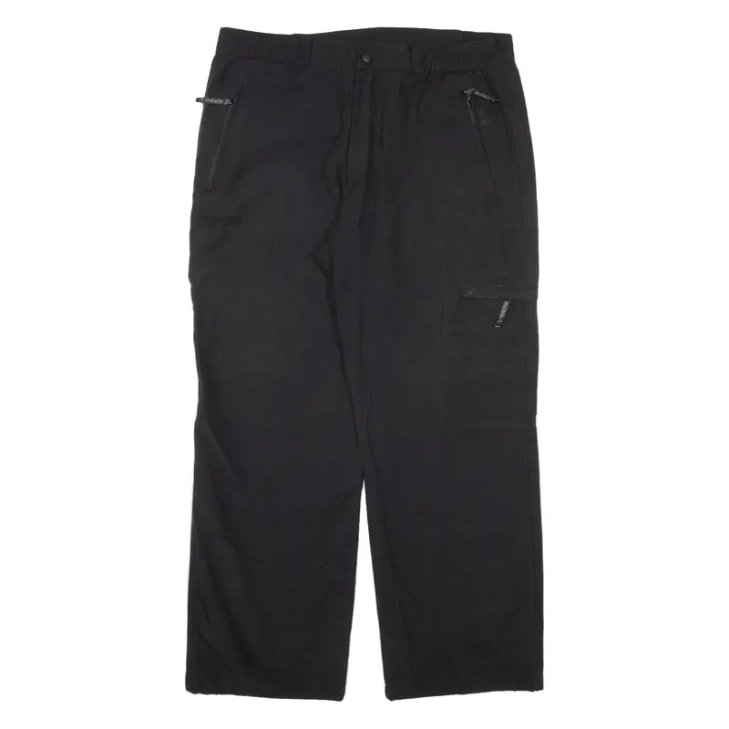 Trevolution Womens Trousers Black Loose Straight W34 L27 1