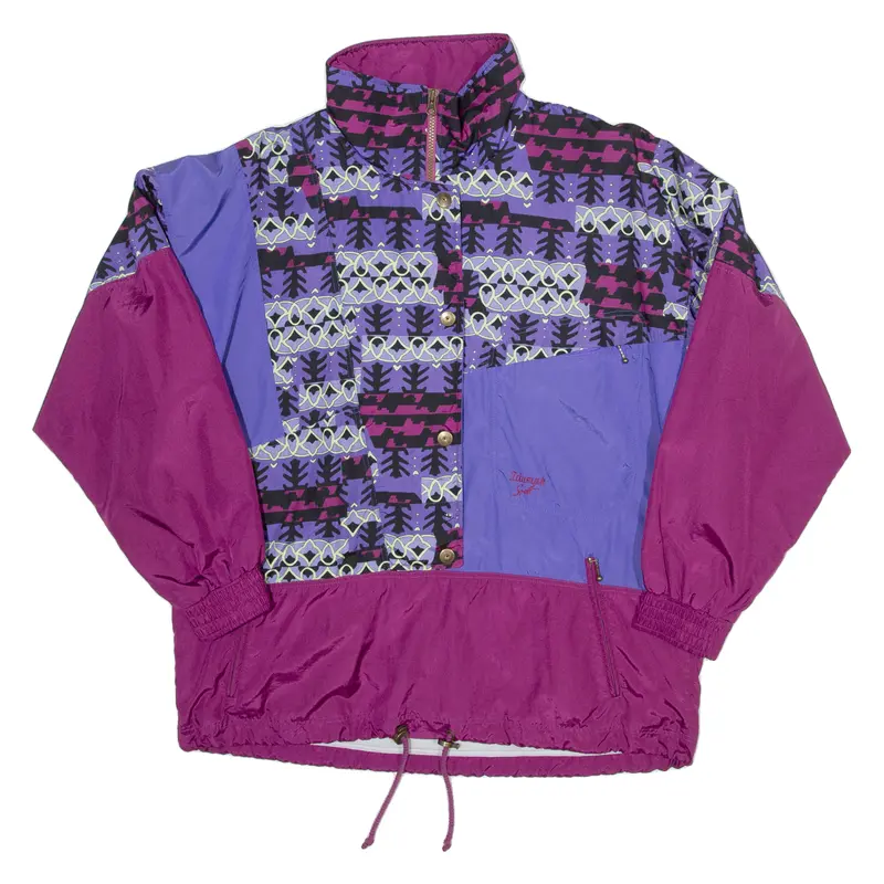 Triumph International Womens Pullover Jacket Purple Crazy Pattern 2Xl 1