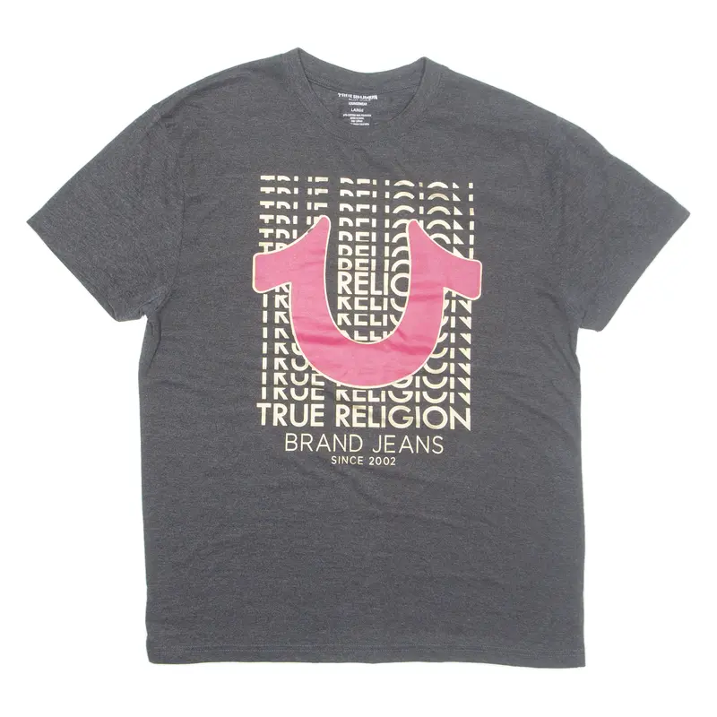 True Religion Loungewear Womens T-Shirt Grey L 1
