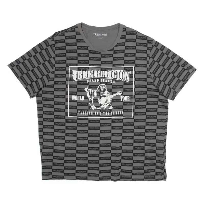 True Religion Mens T-Shirt Black L 1