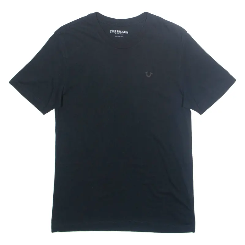 True Religion Mens T-Shirt Black Xs 1