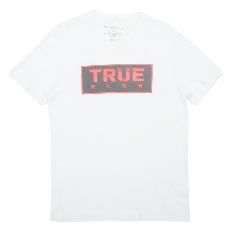 True Religion Mens T-Shirt White S 1