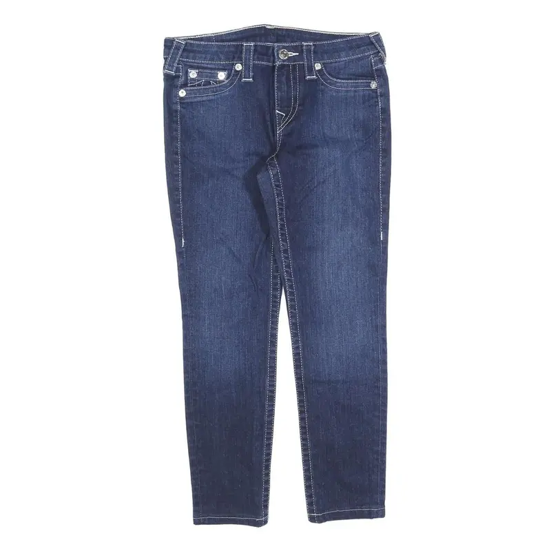 True Religion Womens Jeans Blue Slim Skinny Denim Medium W30 L26 Stylish 1