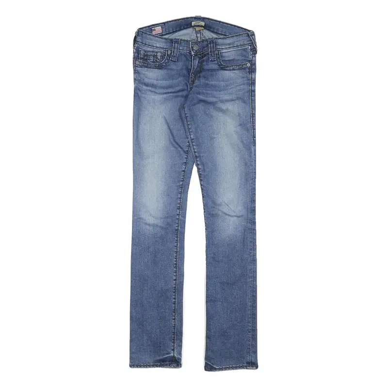 True Religion Womens Slim Blue Denim Slim Jeans W27 L32 Stylish Comfort 1