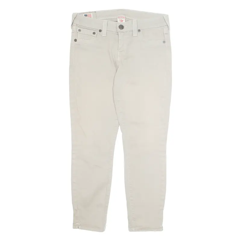 True Religion Womens Trousers Beige Regular Straight W31 L26 1