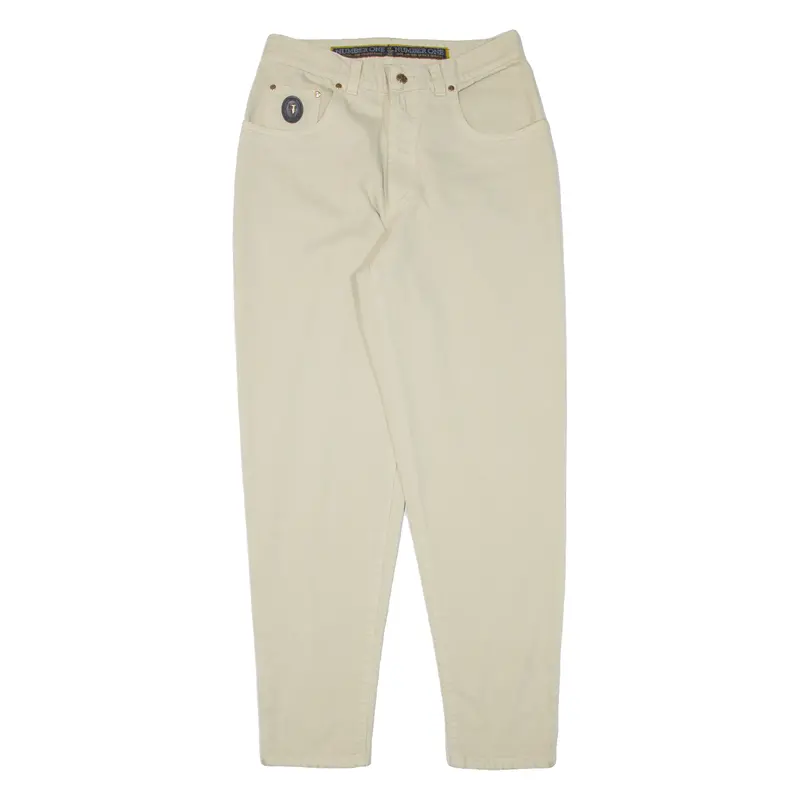 Trussardi Jeans Womens Jeans Beige Regular Mom W29 L31 1