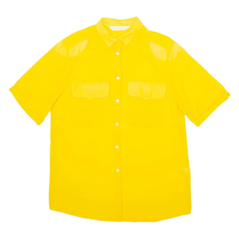 Trust This Company Womens Plain Shirt Yellow M 1