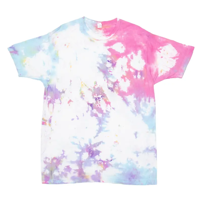 Tultex Mens Tie Dye T-Shirt White L 1