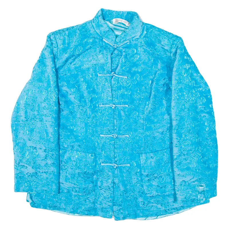 Tung On Womens Jacket Blue Knit S 1