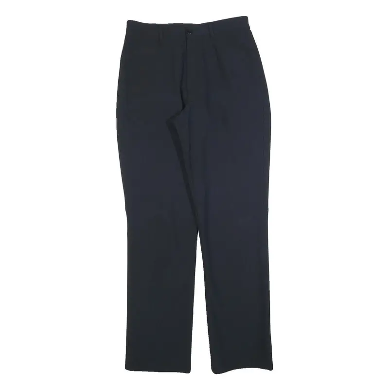 Tweans Womens Polyester Blend Black Regular Fit Straight Leg Trousers W28 L32 1