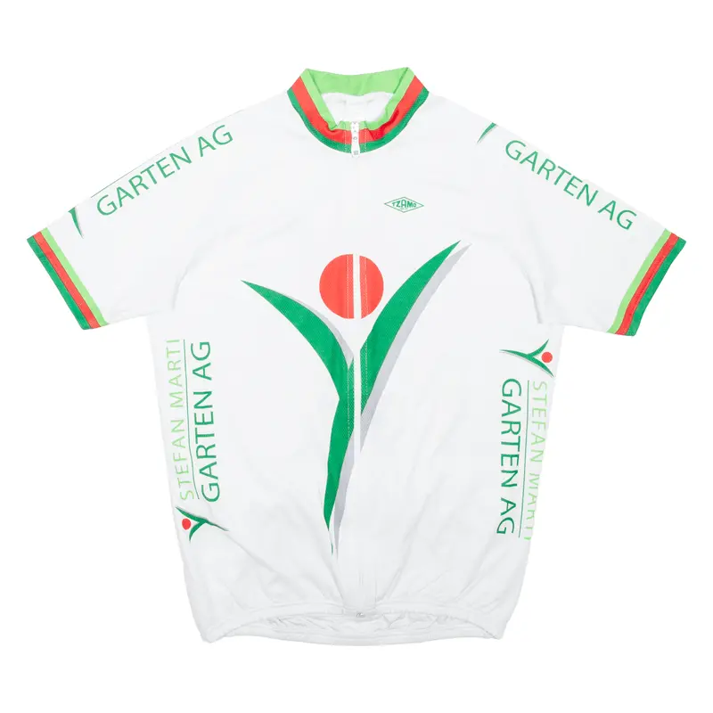 Tzamo Full Zip Cycling Shirt Mens Jersey White L 1