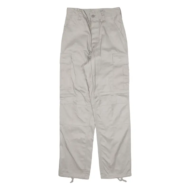 U.S.N International Cargo Mens Trousers Grey Regular Straight W27 L29 1