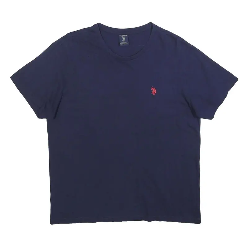U.S. Polo Assn Mens Navy Blue Classic T-Shirt L Short Sleeve Crew Neck Cotton 1