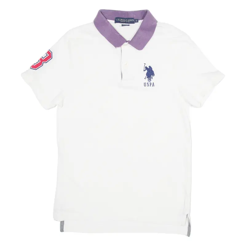 U.S. Polo Assn Slim Fit Mens Polo Shirt White S 1