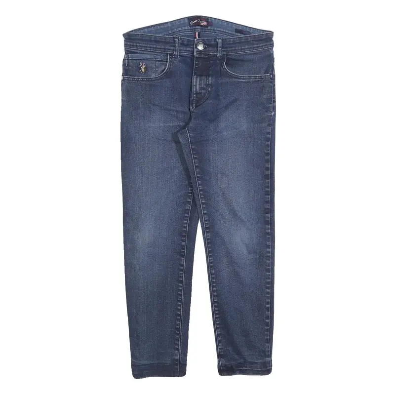 U.S. Polo Assn Womens Slim Blue Denim Jeans Cotton Blend W29 L26 Zip Pocket 1
