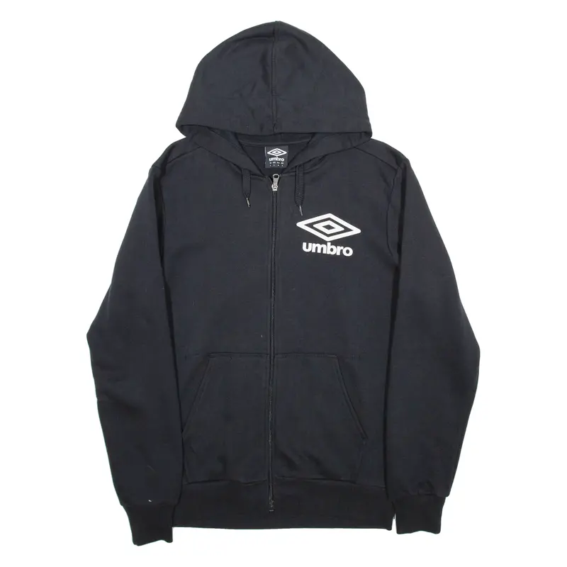 Umbro Mens Black Hoodie Full Zip S 1