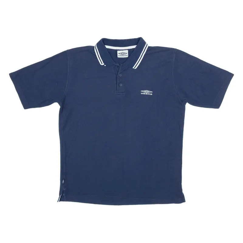 Umbro Mens Polo Shirt Blue L 1