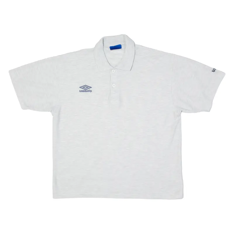 Umbro Mens Polo Shirt Grey L 1