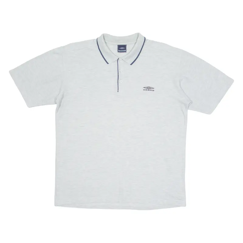 Umbro Mens Polo Shirt Grey L 1