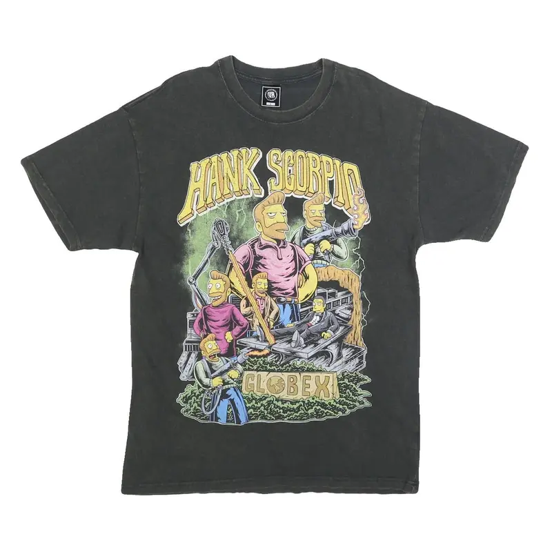 Uncle Reco Mens Black Hank Scorpio Graphic T-Shirt L Short Sleeve Crew Neck 1