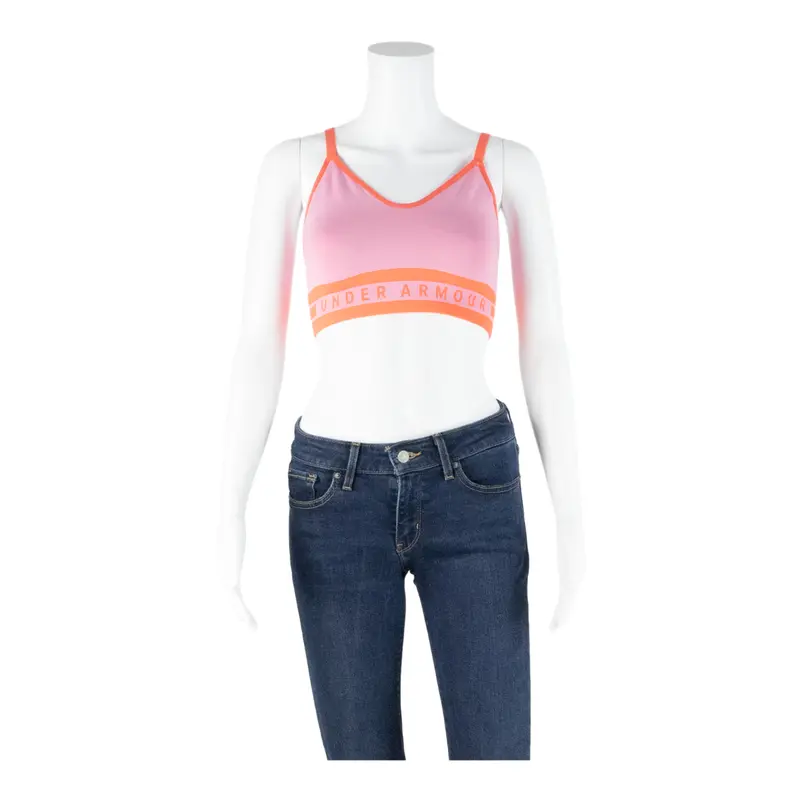 Under Armour Compression Womens Sports Vest Pink Sleeveless M 1
