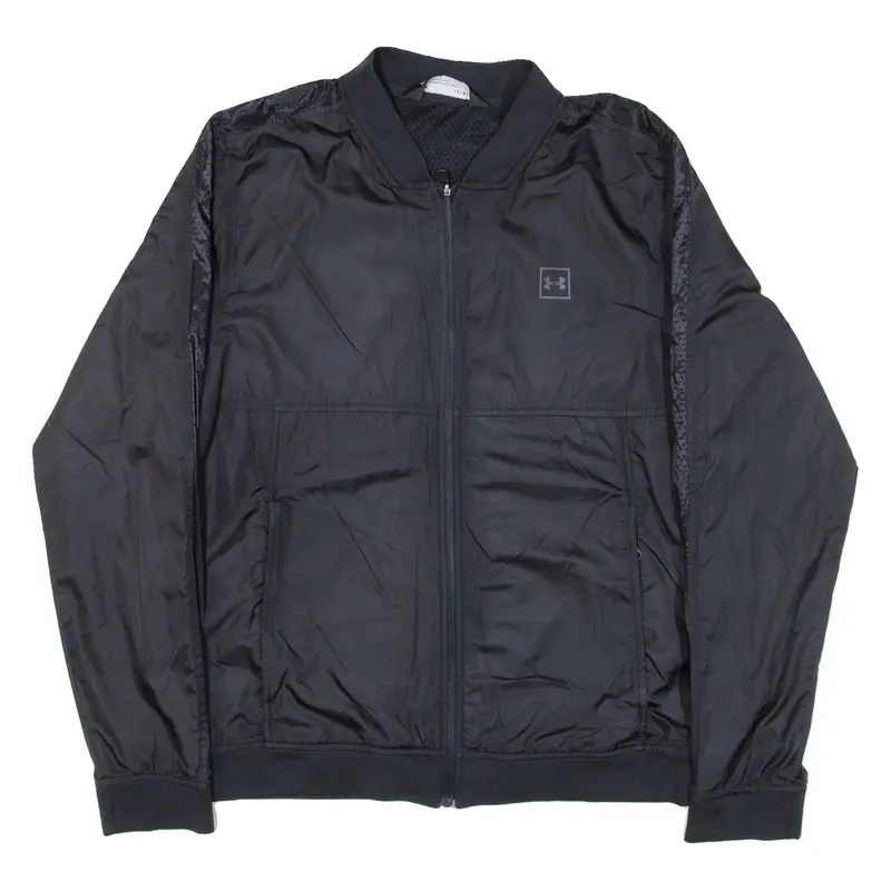 Under Armour Fitted Mens Track Jacket Black L 1
