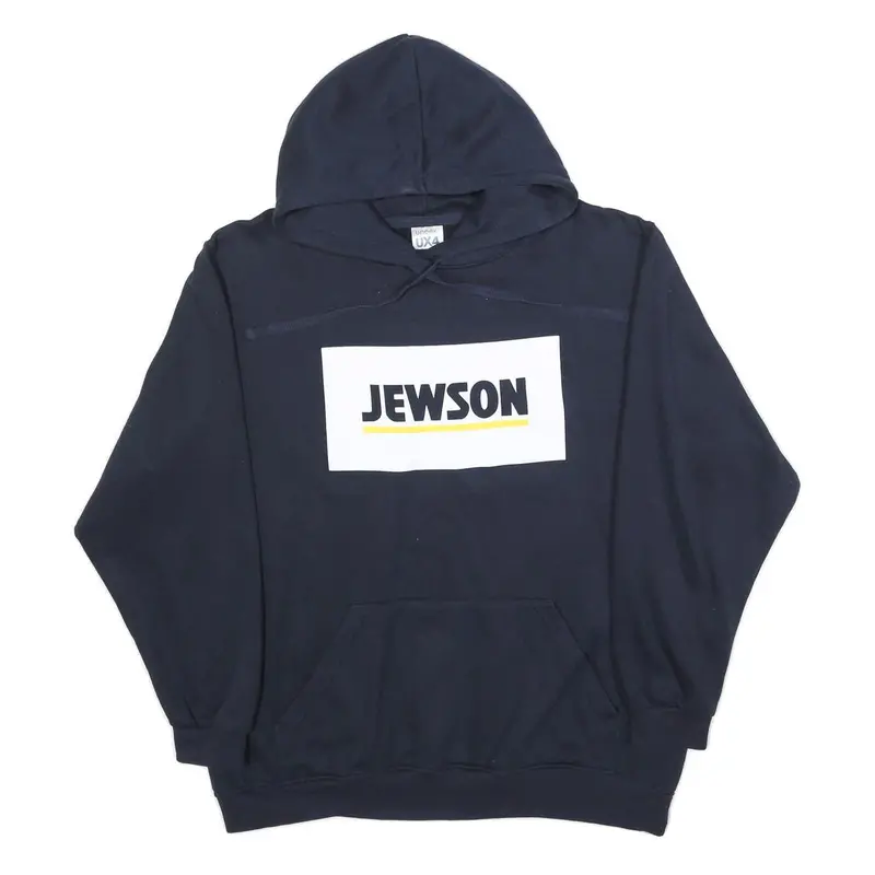 Uneek Mens Navy Blue Jewson Pullover Hoodie Xl Cotton Blend Casual 1