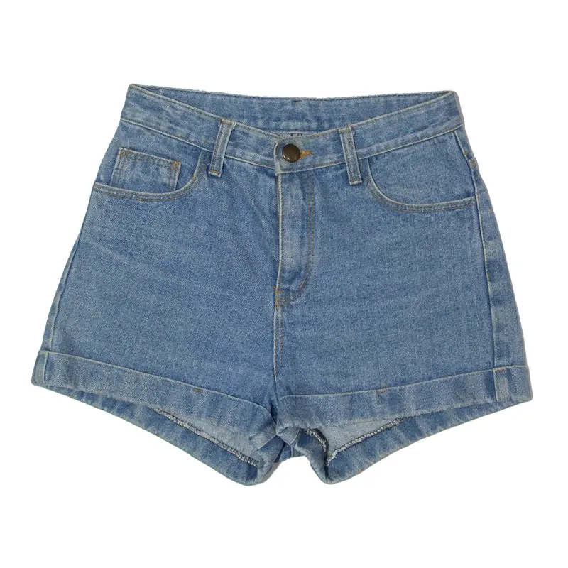 Urban Roll Up Womens Denim Shorts Blue Relaxed Xs W24 1