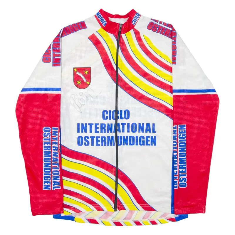 Valentina Signed Cycling Full-Zip Ciclo International Ostermundigen Mens Jersey White L 1