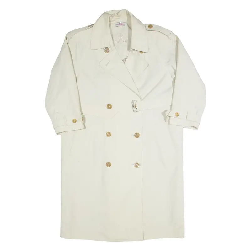 Valentine Womens Trench Coat Beige 90S Uk 14 1