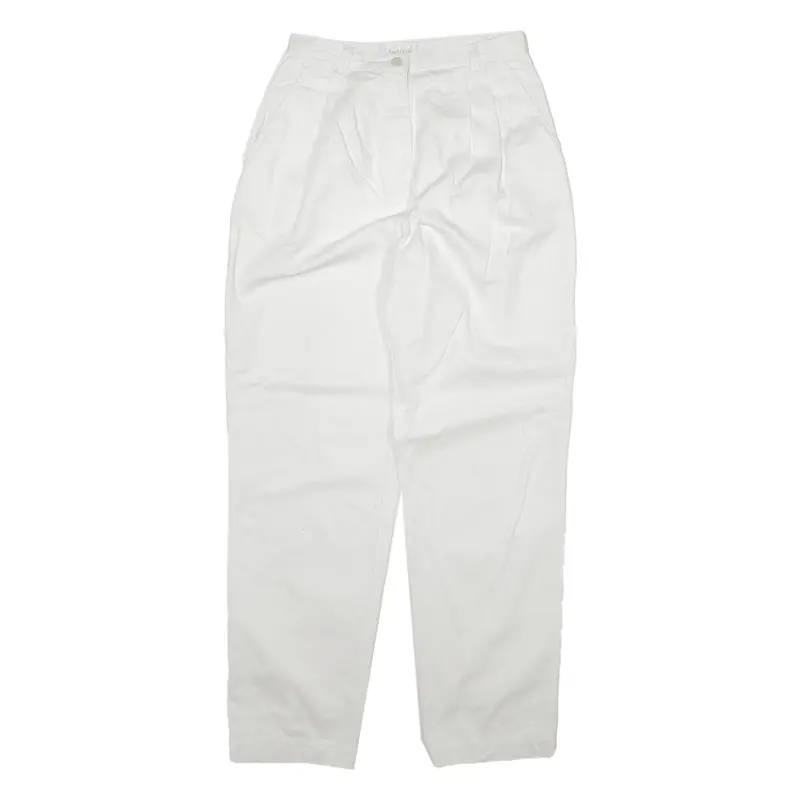 Van Heusen Womens Trousers White Relaxed Tapered W26 L30 1