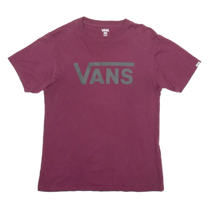Vans Mens T-Shirt Red M 1