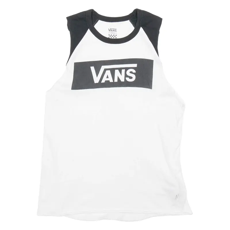 Vans Womens Vest White Sleeveless Xs 1
