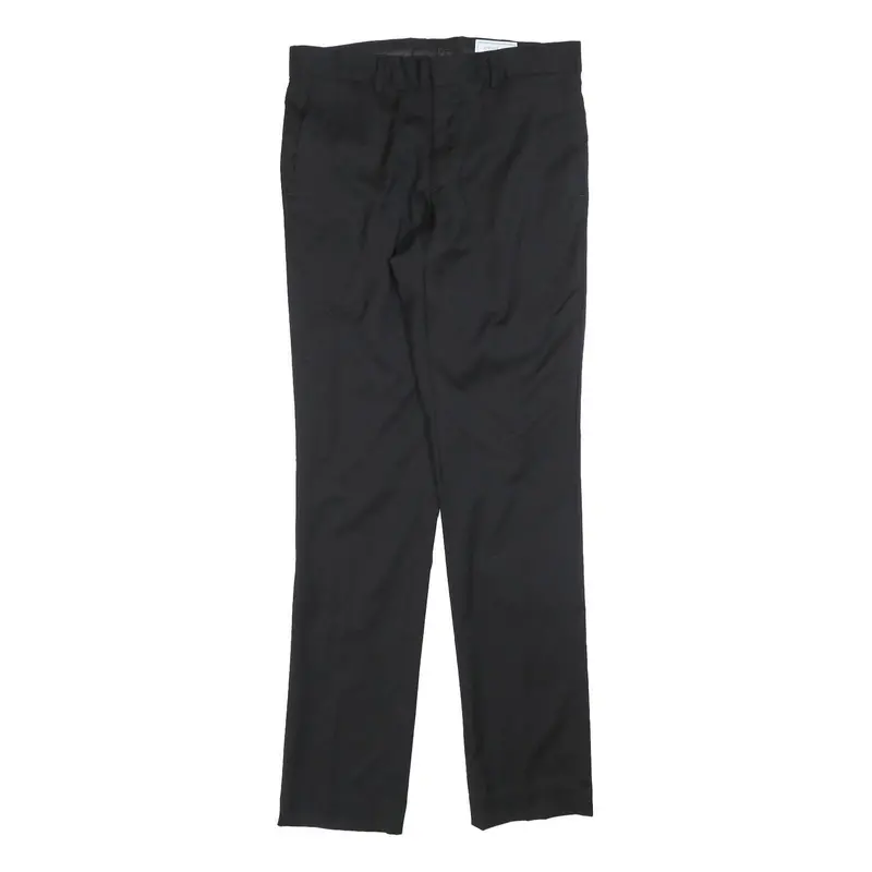 Versace For H&M Womens Wool Black Slim Straight Trousers W30 L32 Formal 1