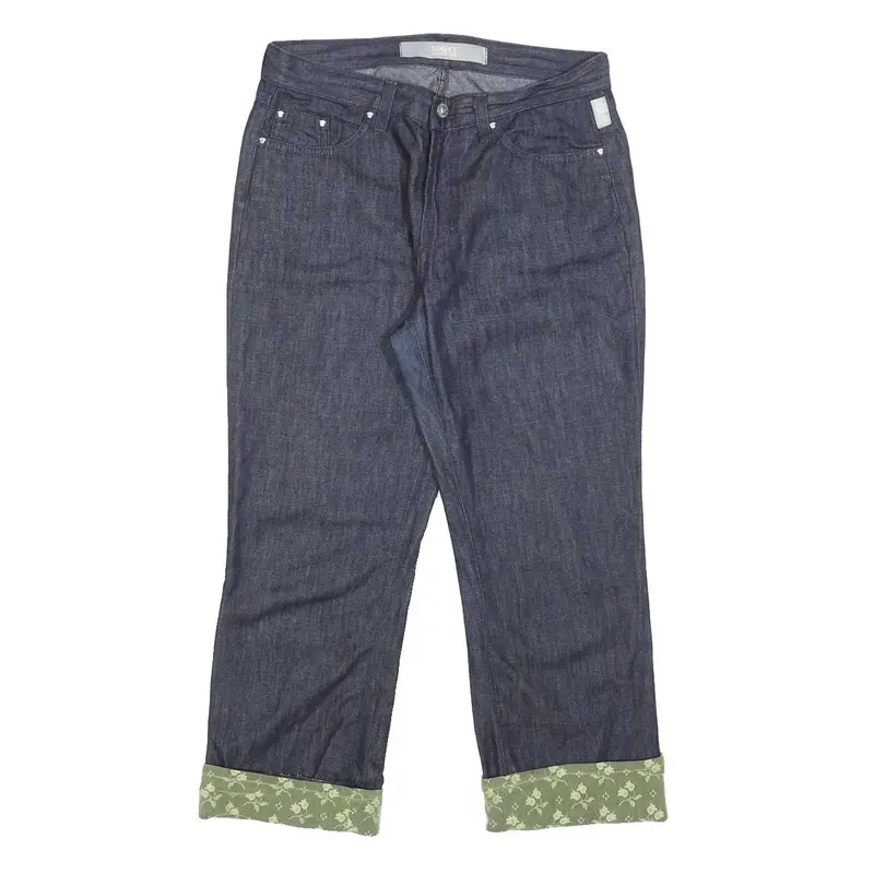 Versace Jeans Couture Womens Jeans Blue Regular Straight Denim Raw W31 L23 1