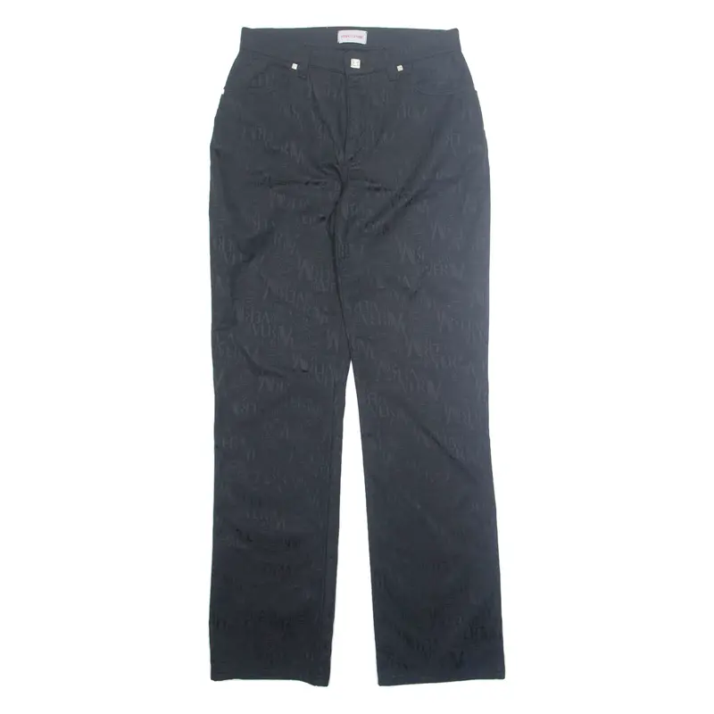 Versace Womens Trousers Black Regular Straight W29 L31 1
