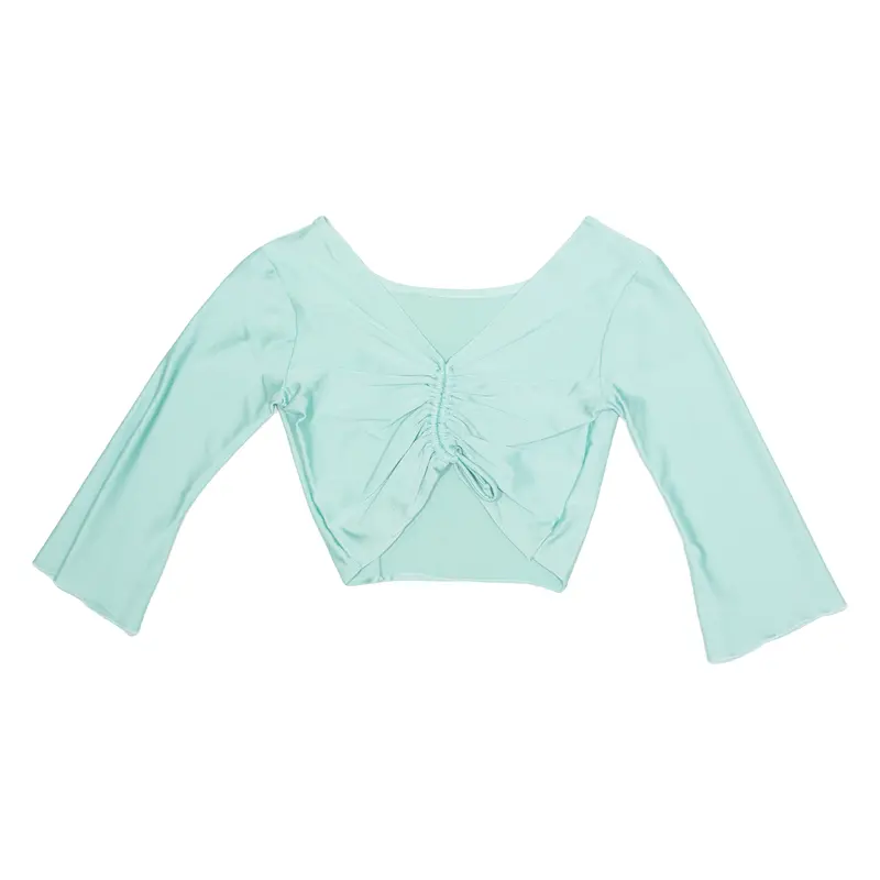 Vicard Womens Top Blue V-Neck 3/4 Sleeve S 1