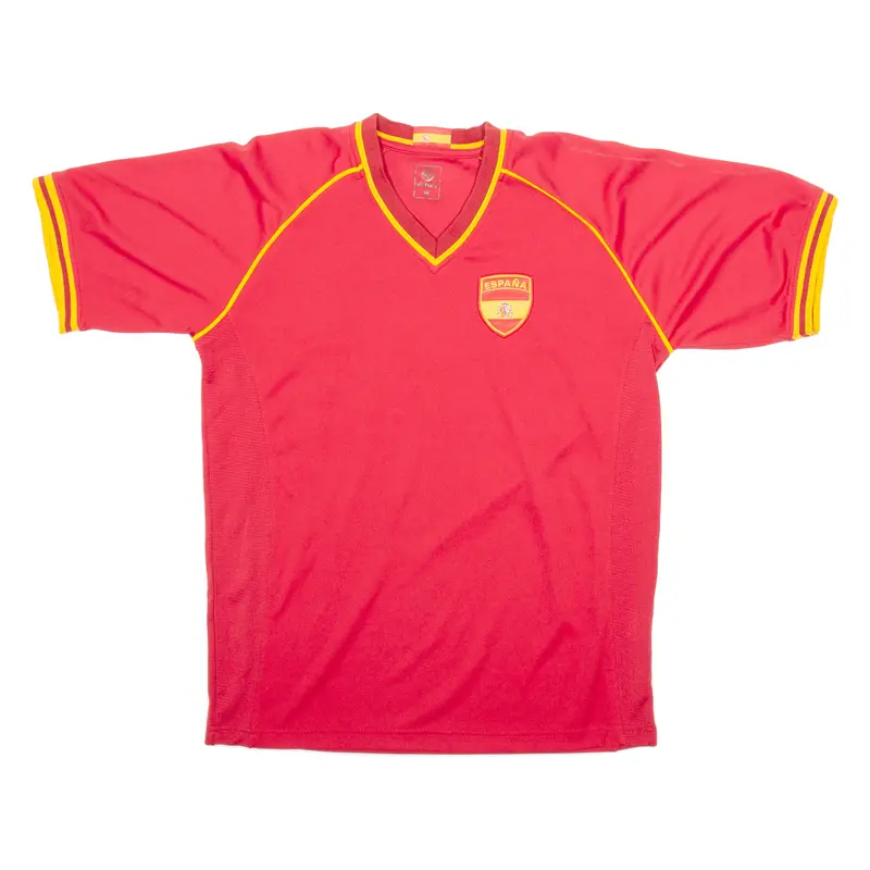 Victory Espana Mens Football Shirt Jersey Red V-Neck M 1
