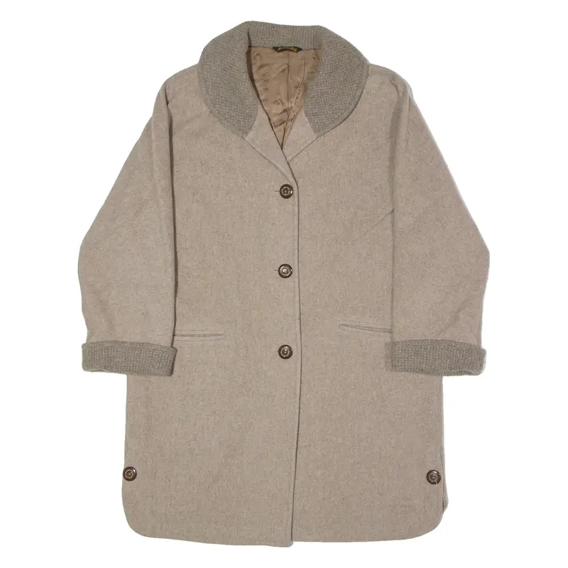 Vinci Womens Overcoat Coat Grey Wool Uk 6 1