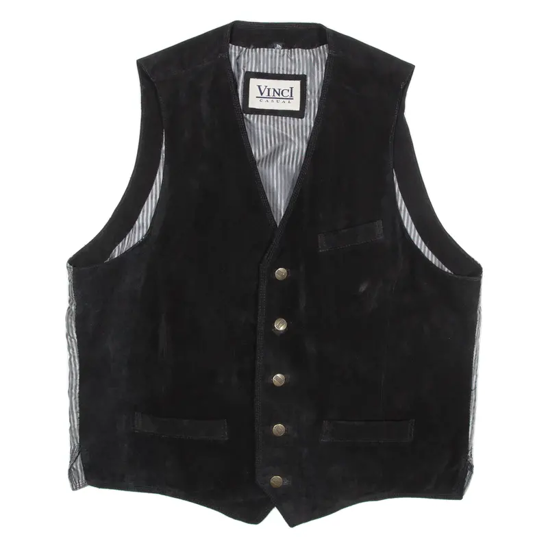Vincl Casual Mens Waistcoat Black L 1