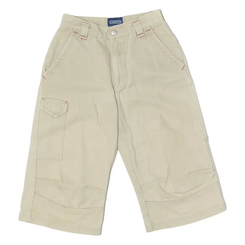 Vintage Campus Mens Denim Shorts Beige Regular 90S Xxs W22 1