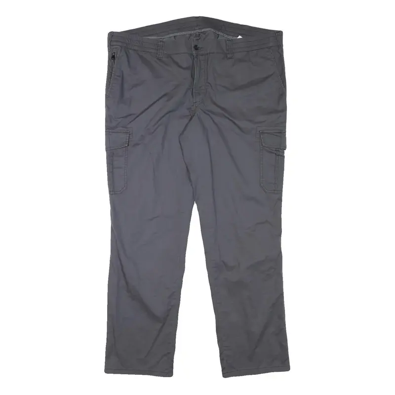 Walbusch Mens Slim Grey Cargo Trousers W42 L31 Zip Closure Comfortable 1