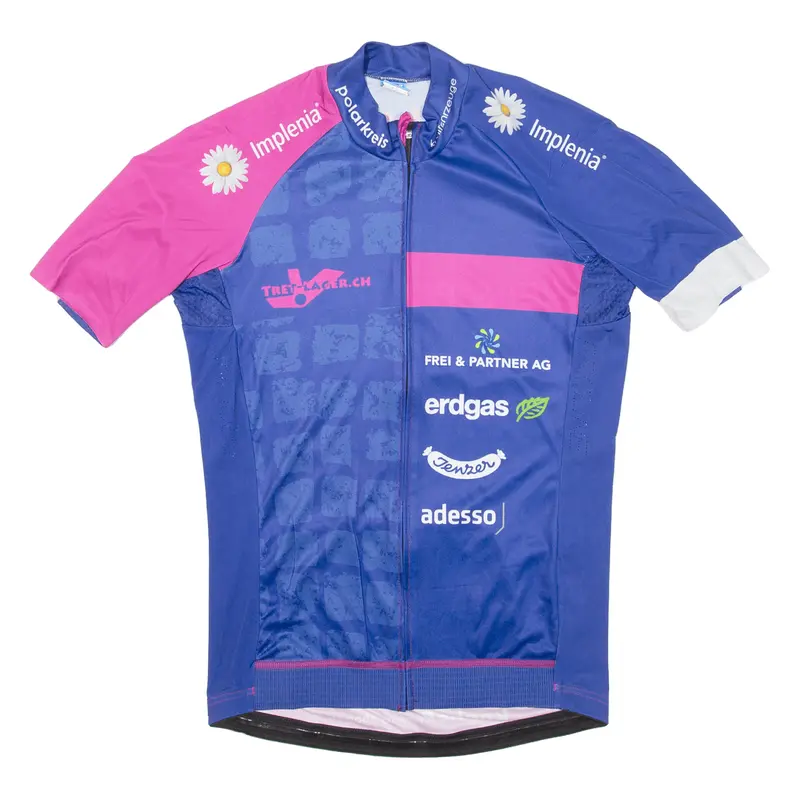 Wdc Cycling Shirt Full-Zip Womens Jersey Blue M 1
