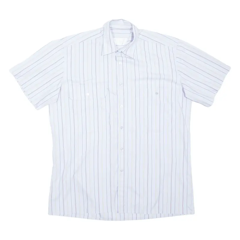 Weder Meler Mens Shirt Blue Striped Long Sleeve M 1