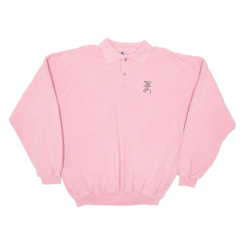 Wek Norfolk Tug Company Womens Sweatshirt Pink Collared Usa 2Xl 1