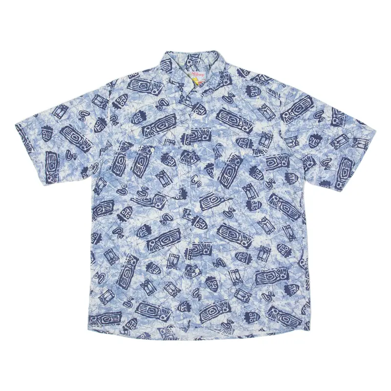 Wes Dorsey Aztec Mens Shirt Blue 90S L 1