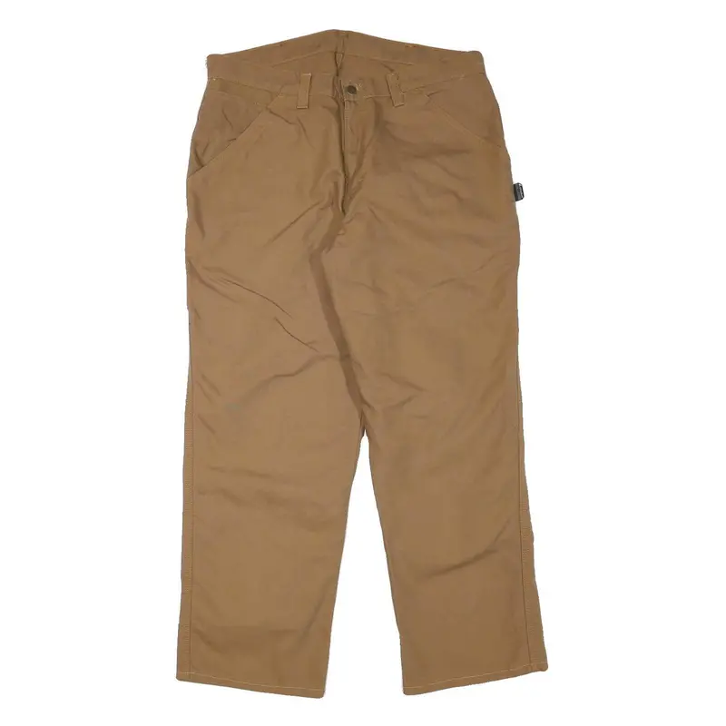 Westex Mens Cotton Blend Brown Relaxed Straight Trousers W35 L29 Workwear 1