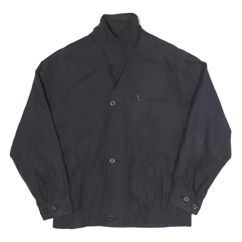 Westminster Sports Mens Black Jacket L Polyester Blend Plain Zip Casual 1