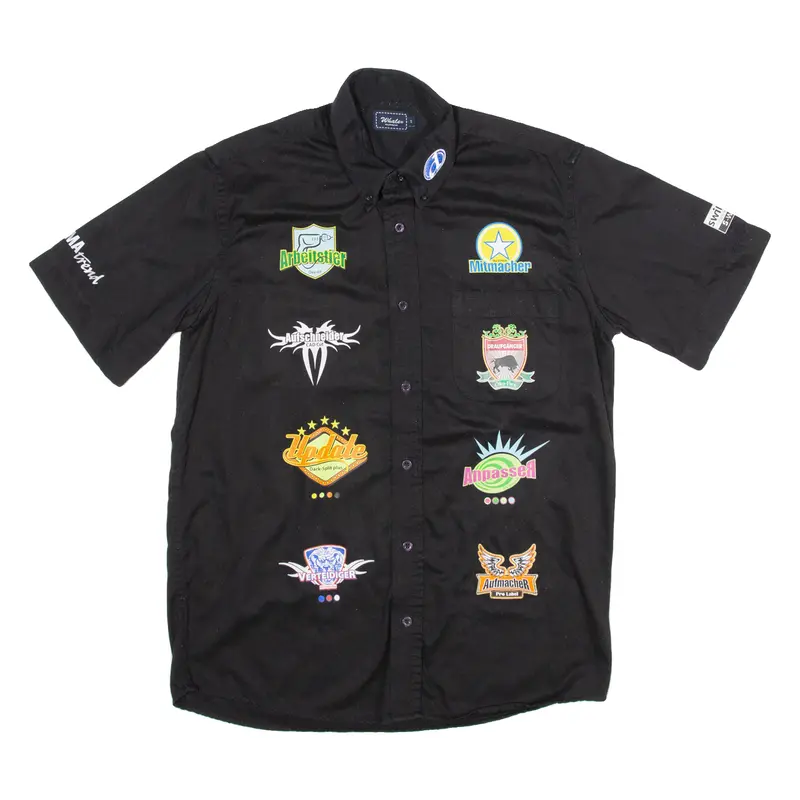 Whale Kia Motors Mens Worker Shirt Black S 1