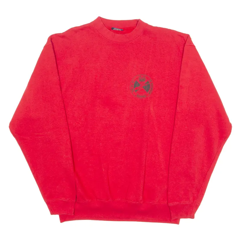 Whale Rifle Shooting Mens Sweatshirt Red Crew Neck Xl 1